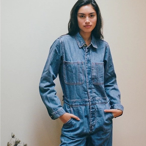 Billabong endless days jumpsuit denim size medium - Picture 10 of 11